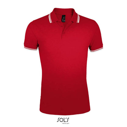 SOL'S PASADENA MEN - POLO SHIRT - Red/White - Additional