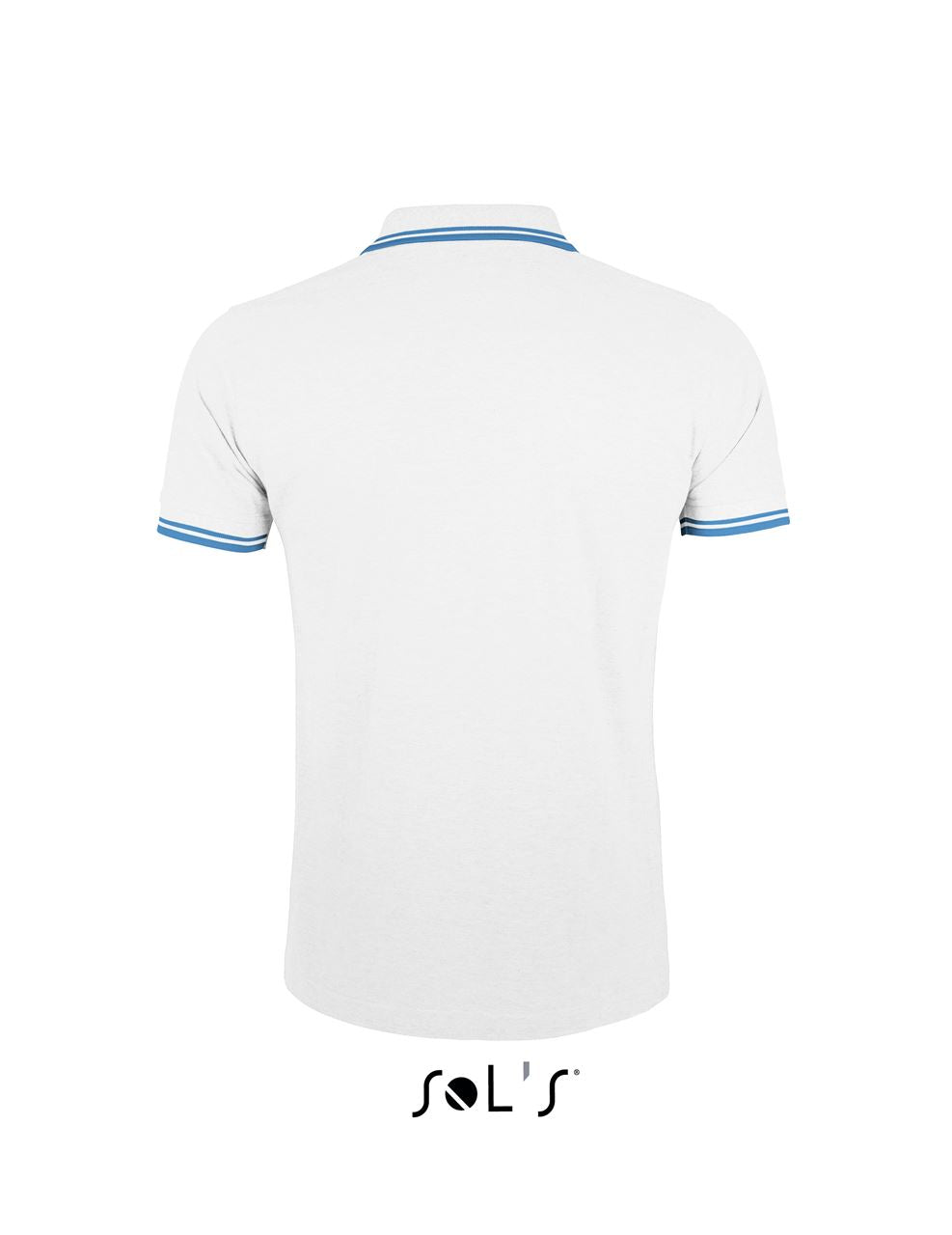 SOL'S PASADENA MEN - POLO SHIRT - White/Aqua - Additional