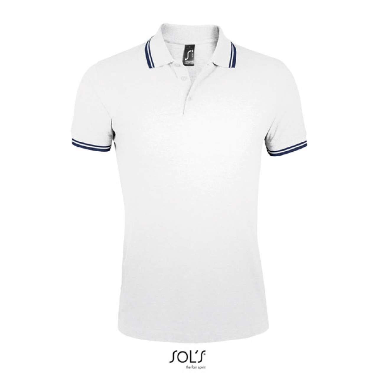 SOL'S PASADENA MEN - POLO SHIRT - White/Navy - Additional