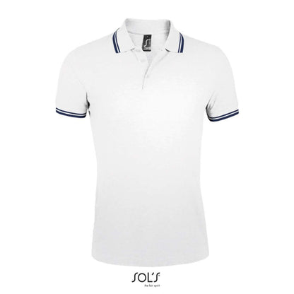 SOL'S PASADENA MEN - POLO SHIRT - White/Navy - Additional