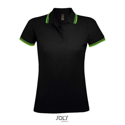 SOL'S PASADENA WOMEN - POLO SHIRT - Black/Lime - Additional
