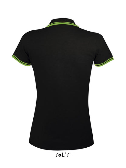 SOL'S PASADENA WOMEN - POLO SHIRT - Black/Lime - Additional