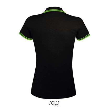 SOL'S PASADENA WOMEN - POLO SHIRT - Black/Lime - Additional