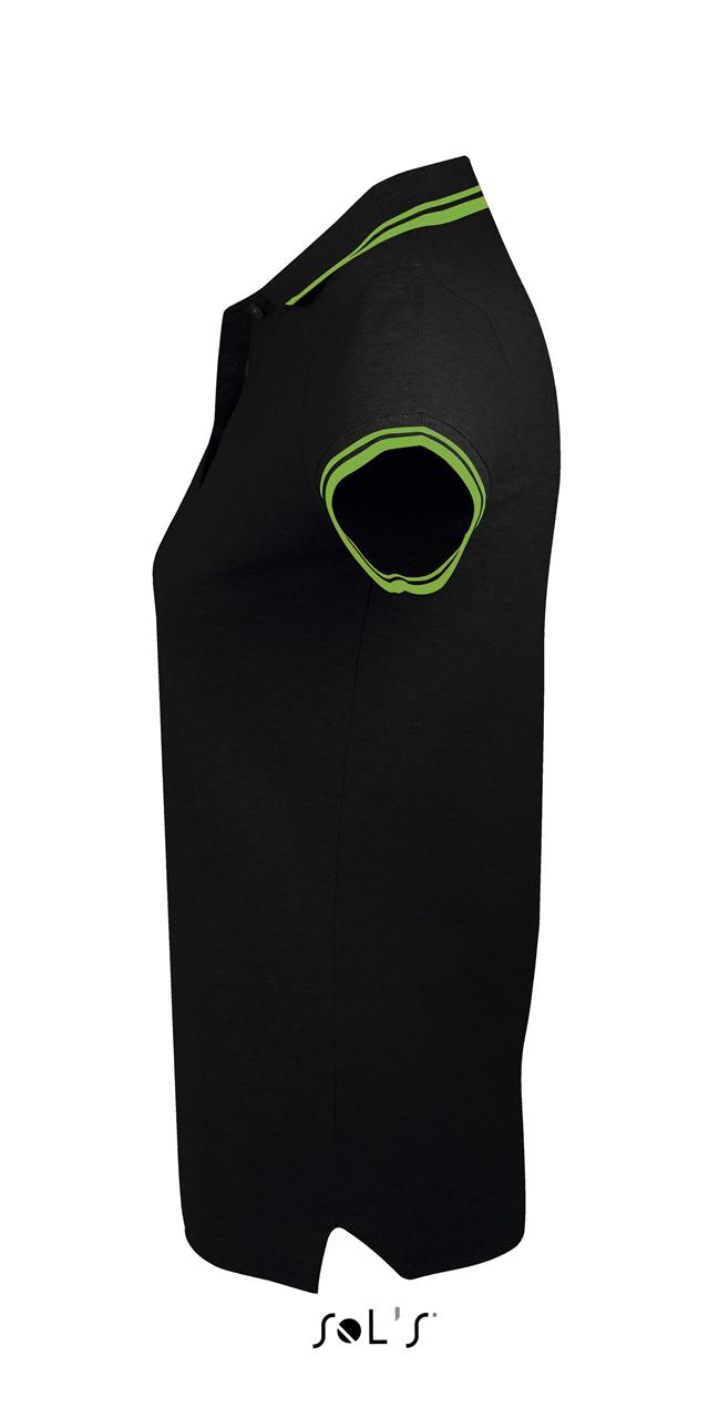 SOL'S PASADENA WOMEN - POLO SHIRT - Black/Lime - Additional