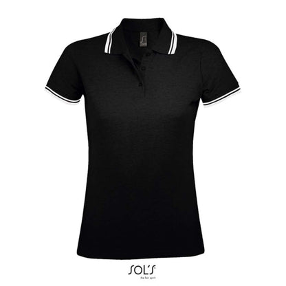 SOL'S PASADENA WOMEN - POLO SHIRT - Black/White - Additional