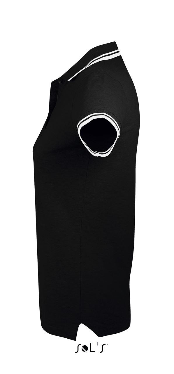 SOL'S PASADENA WOMEN - POLO SHIRT - Black/White - Additional