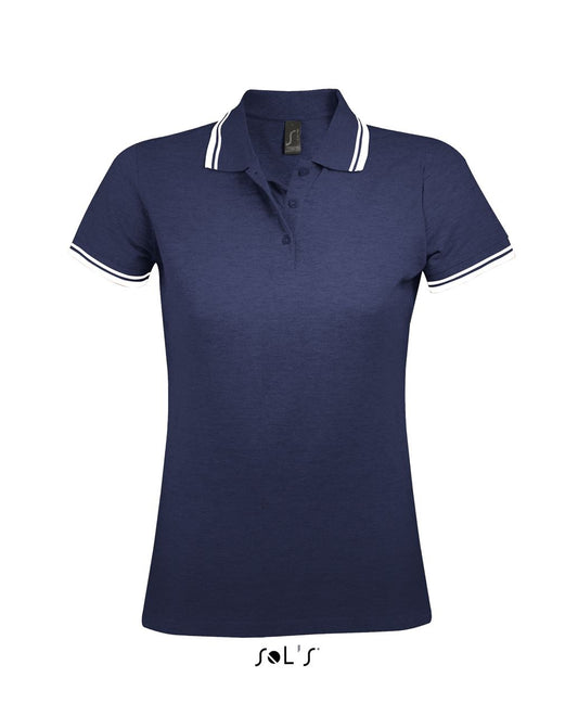 SOL'S PASADENA WOMEN - POLO SHIRT - French Navy/White - Main