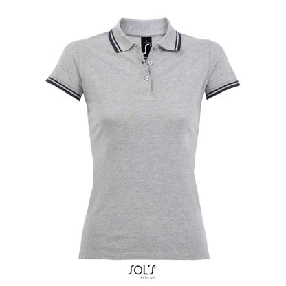 SOL'S PASADENA WOMEN - POLO SHIRT - Grey/Navy - Main