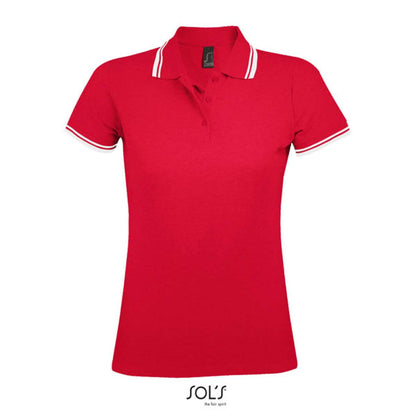 SOL'S PASADENA WOMEN - POLO SHIRT - Red/White - Additional
