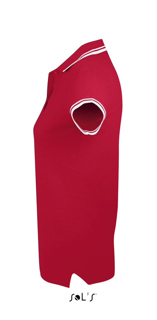 SOL'S PASADENA WOMEN - POLO SHIRT - Red/White - Additional