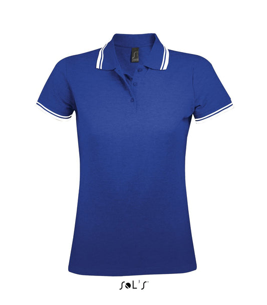 SOL'S PASADENA WOMEN - POLO SHIRT - Royal Blue/White - Main