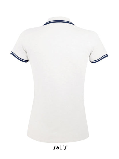 SOL'S PASADENA WOMEN - POLO SHIRT - White/Navy - Additional