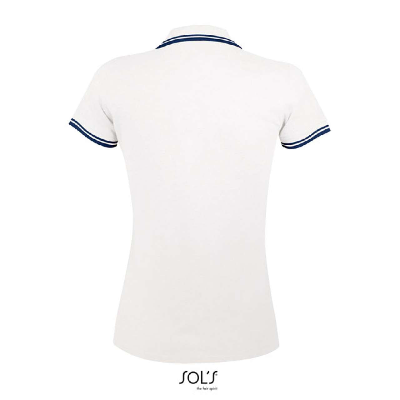 SOL'S PASADENA WOMEN - POLO SHIRT - White/Navy - Additional