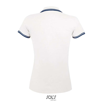 SOL'S PASADENA WOMEN - POLO SHIRT - White/Navy - Additional