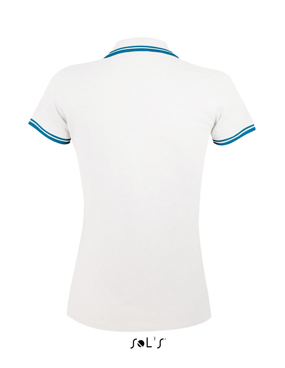 SOL'S PASADENA WOMEN - POLO SHIRT - White/Aqua - Additional