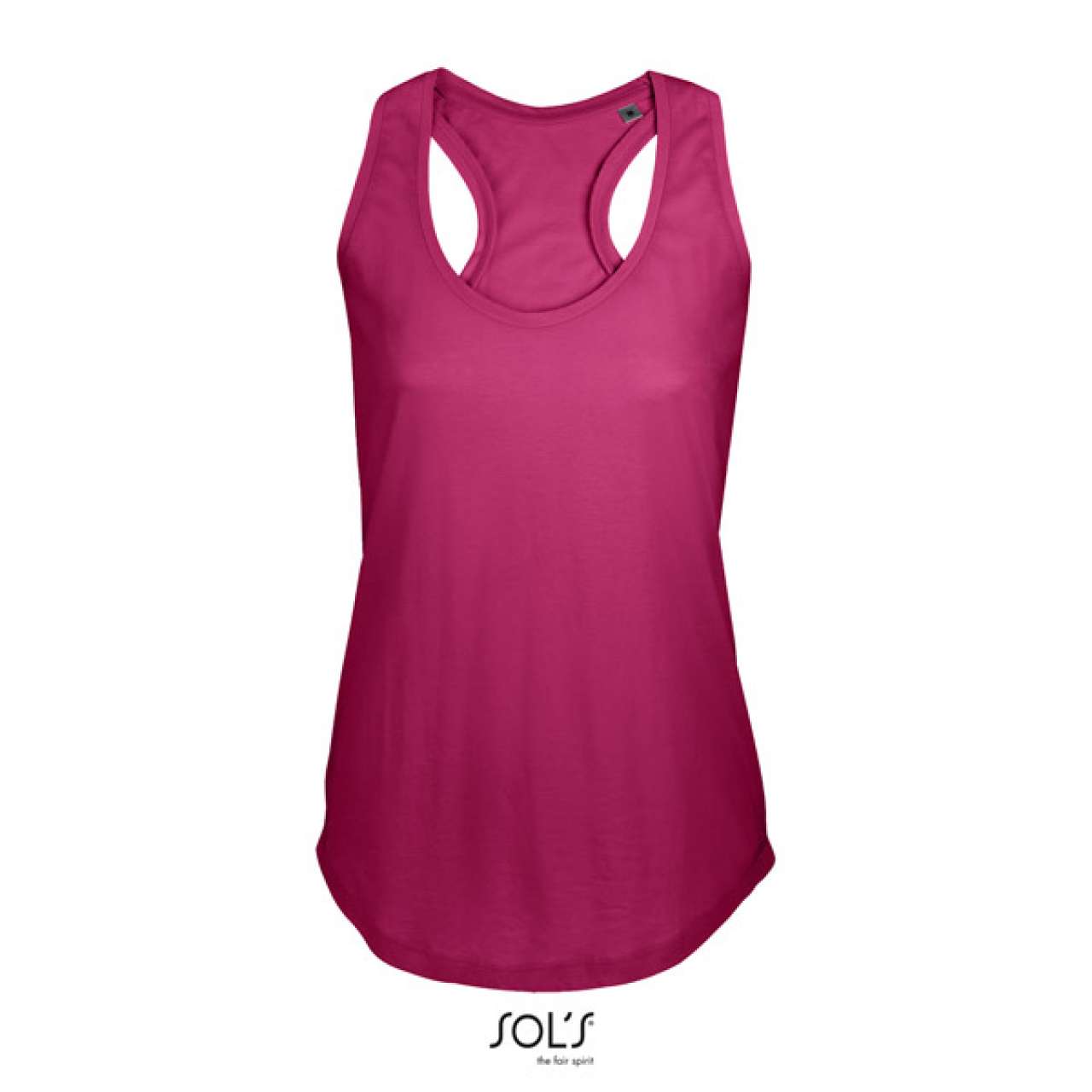 SOL'S MOKA - WOMEN’S RACER BACK TANK TOP - Raspberry - Additional