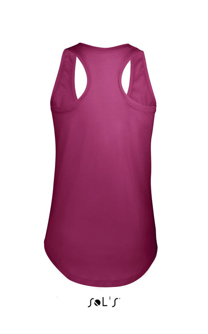 SOL'S MOKA - WOMEN’S RACER BACK TANK TOP - Raspberry - Additional
