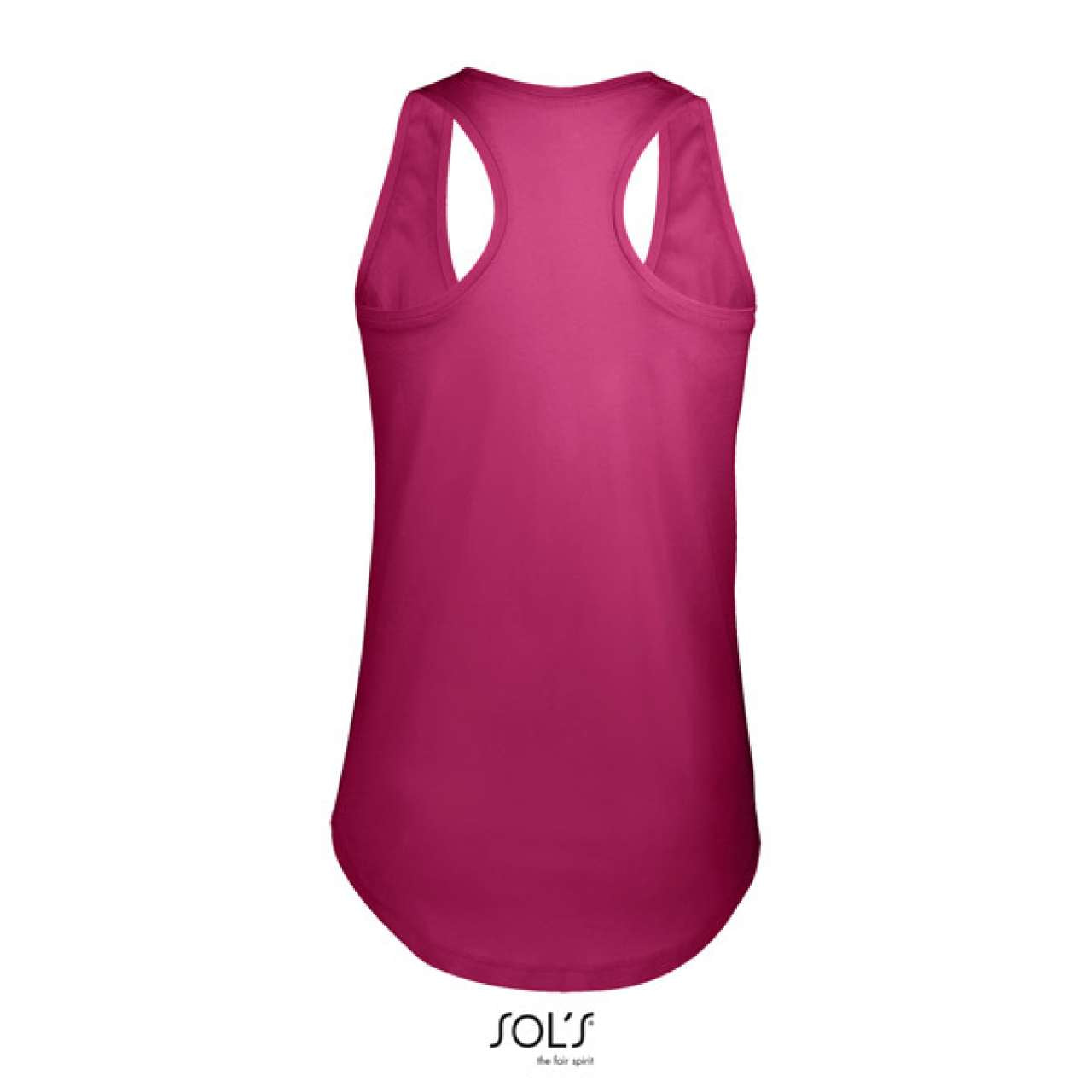 SOL'S MOKA - WOMEN’S RACER BACK TANK TOP - Raspberry - Additional