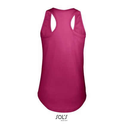 SOL'S MOKA - WOMEN’S RACER BACK TANK TOP - Raspberry - Additional