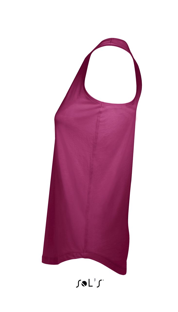 SOL'S MOKA - WOMEN’S RACER BACK TANK TOP - Raspberry - Additional