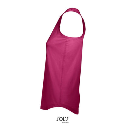 SOL'S MOKA - WOMEN’S RACER BACK TANK TOP - Raspberry - Additional
