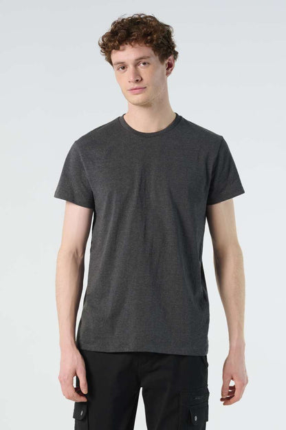 SOL'S  IMPERIAL  FIT - MEN'S ROUND NECK CLOSE FITTING T-SHIRT - Charcoal Melange - Model