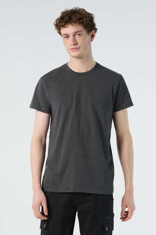 SOL'S  IMPERIAL  FIT - MEN'S ROUND NECK CLOSE FITTING T-SHIRT - Charcoal Melange - Model