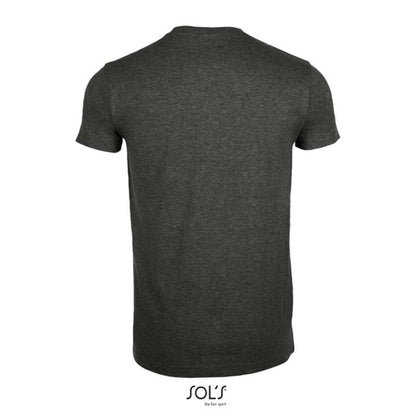 SOL'S  IMPERIAL  FIT - MEN'S ROUND NECK CLOSE FITTING T-SHIRT - Charcoal Melange - Additional