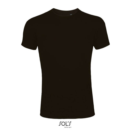 SOL'S  IMPERIAL  FIT - MEN'S ROUND NECK CLOSE FITTING T-SHIRT - Deep Black - Main