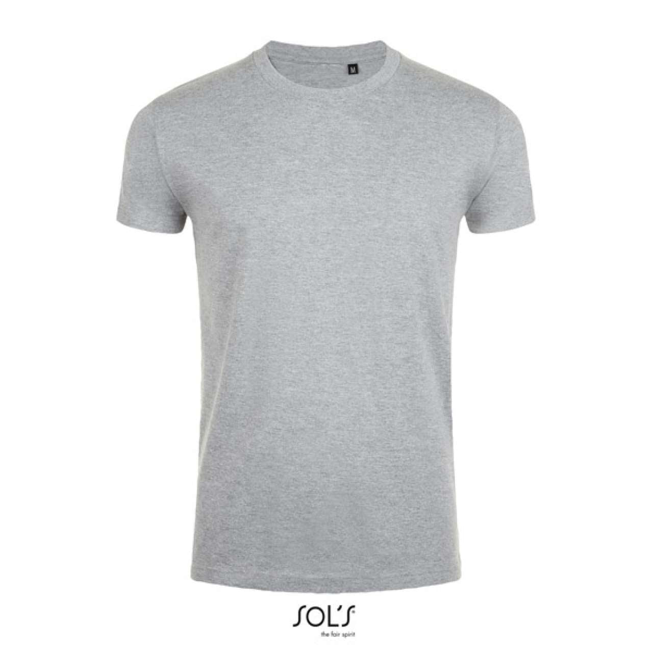 SOL'S  IMPERIAL  FIT - MEN'S ROUND NECK CLOSE FITTING T-SHIRT - Grey Melange - Main