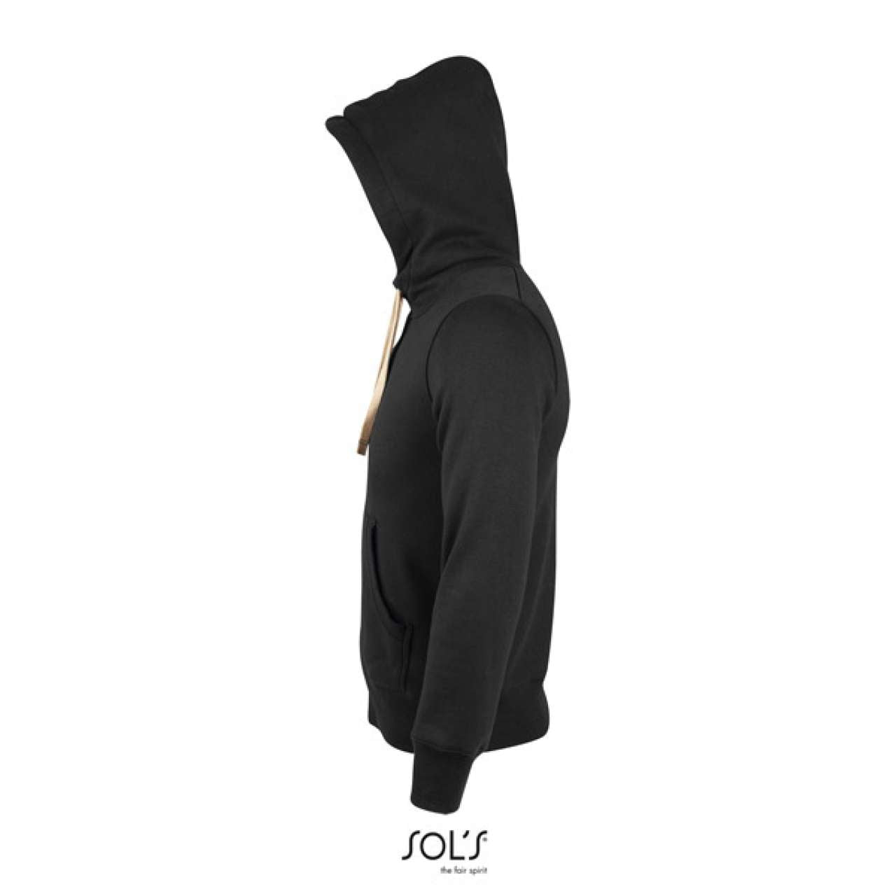 SOL'S SHERPA - UNISEX ZIPPED JACKET WITH "SHERPA" LINING - Black - Additional