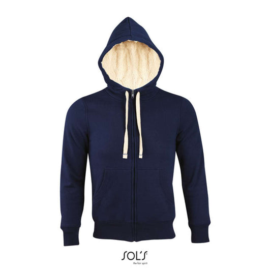 SOL'S SHERPA - UNISEX ZIPPED JACKET WITH "SHERPA" LINING - French Navy - Main