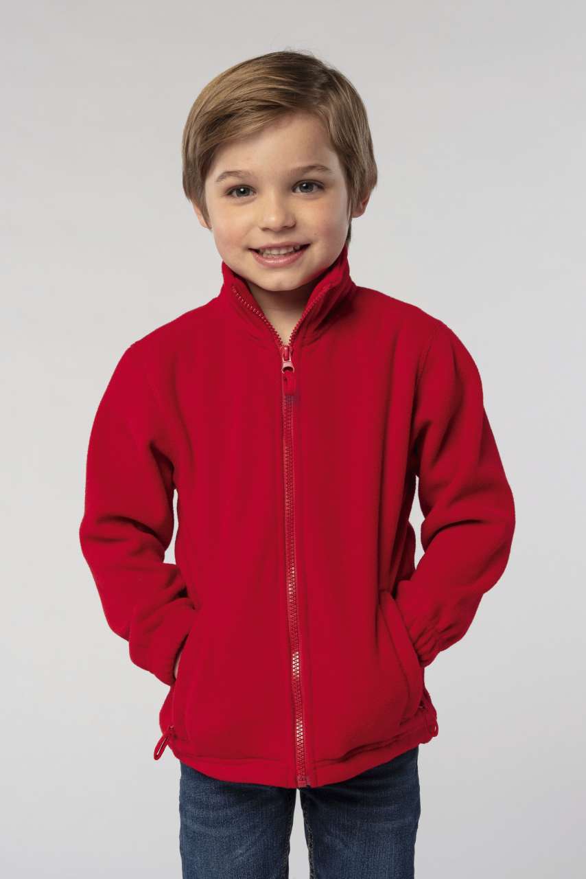 SOL'S NORTH KIDS' - ZIPPED FLEECE JACKET - Navy - Model