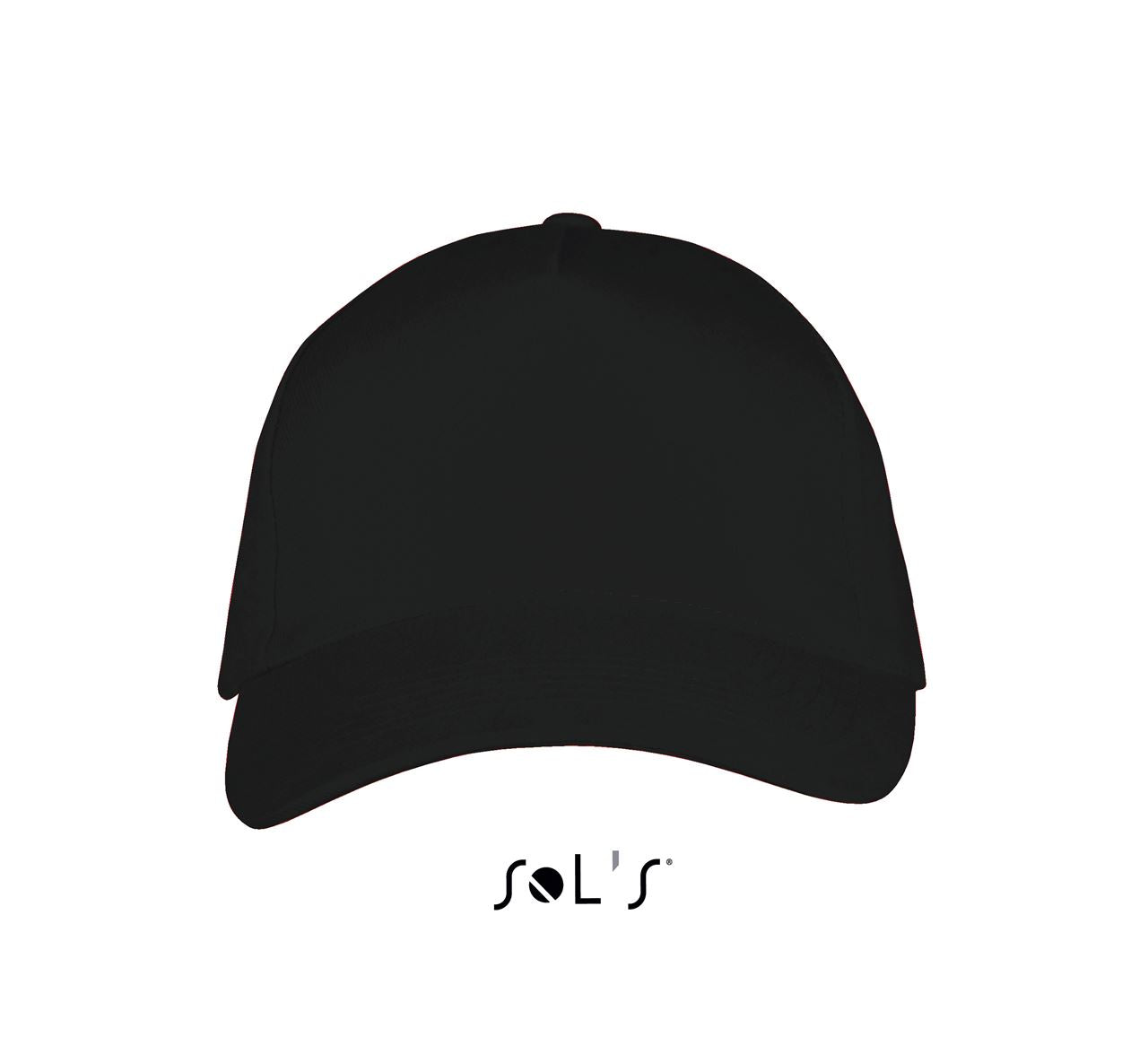 SOL'S LONG BEACH - 5 PANEL CAP - Black - Main