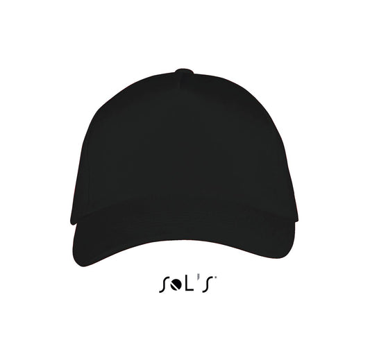 SOL'S LONG BEACH - 5 PANEL CAP - Black - Main