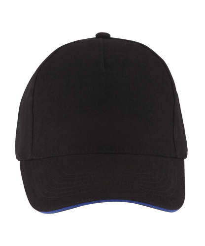 SOL'S LONG BEACH - 5 PANEL CAP - Black/Royal - Main