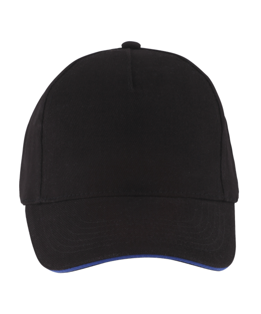 SOL'S LONG BEACH - 5 PANEL CAP - Black/Royal - Main