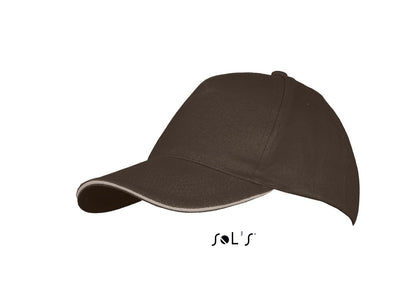 SOL'S LONG BEACH - 5 PANEL CAP - Chocolate/Beige - Additional