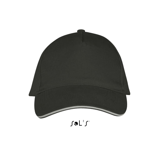 SOL'S LONG BEACH - 5 PANEL CAP - Dark Grey/Light Grey - Main