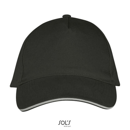 SOL'S LONG BEACH - 5 PANEL CAP - Dark Grey/Light Grey - Additional