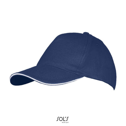 SOL'S LONG BEACH - 5 PANEL CAP - French Navy/White - Additional