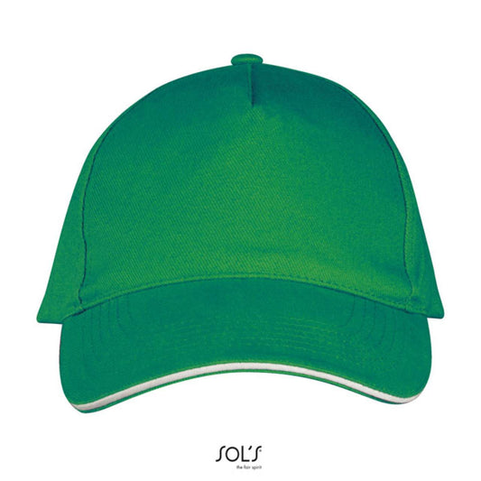 SOL'S LONG BEACH - 5 PANEL CAP - Kelly Green/White - Main