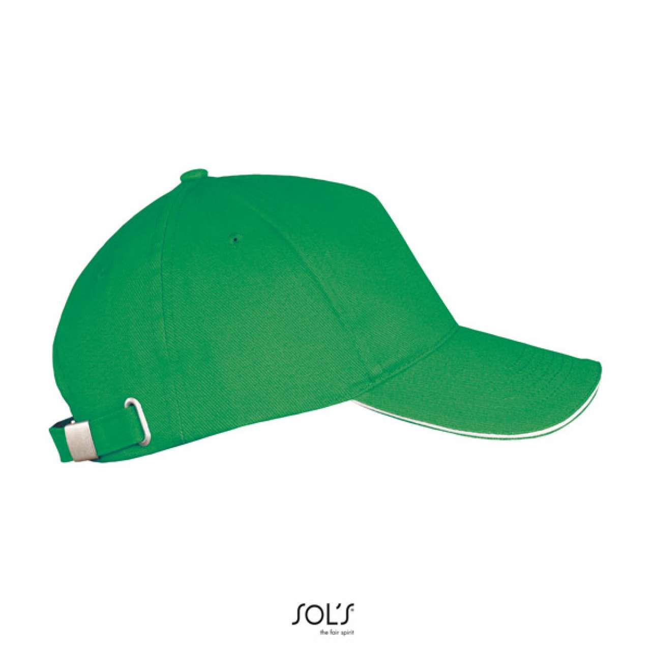 SOL'S LONG BEACH - 5 PANEL CAP - Kelly Green/White - Additional