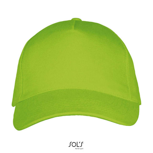 SOL'S LONG BEACH - 5 PANEL CAP - Lime - Main