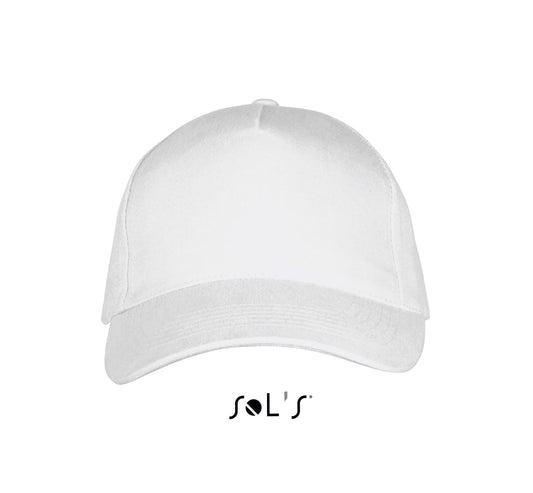 SOL'S LONG BEACH - 5 PANEL CAP - White - Main