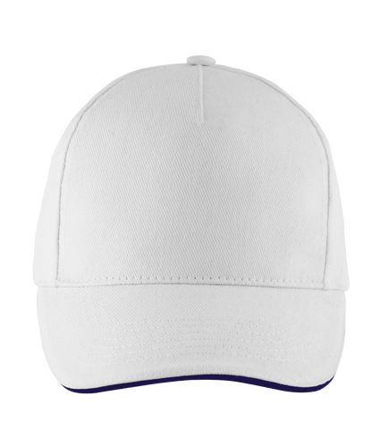 SOL'S LONG BEACH - 5 PANEL CAP - White/French Navy - Main