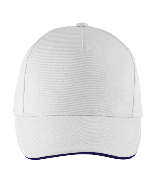 SOL'S LONG BEACH - 5 PANEL CAP - White/French Navy - Main