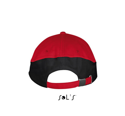 SOL'S BOOSTER - 5 PANEL CONTRASTED CAP - Red/Black - Additional