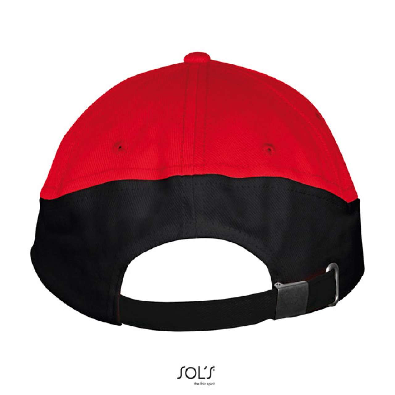 SOL'S BOOSTER - 5 PANEL CONTRASTED CAP - Red/Black - Additional