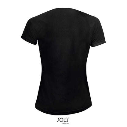 SOL'S SPORTY WOMEN - RAGLAN SLEEVED T-SHIRT - Black - Additional